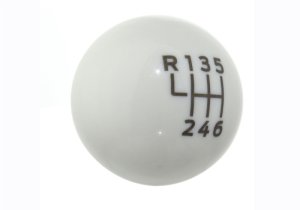 Ford Mustang Shift Knob - Ford Racing - Bullitt - White - `15-`19 Ford Mustang Shift Knob - Ford Racing - Bullitt - White - `15-`19